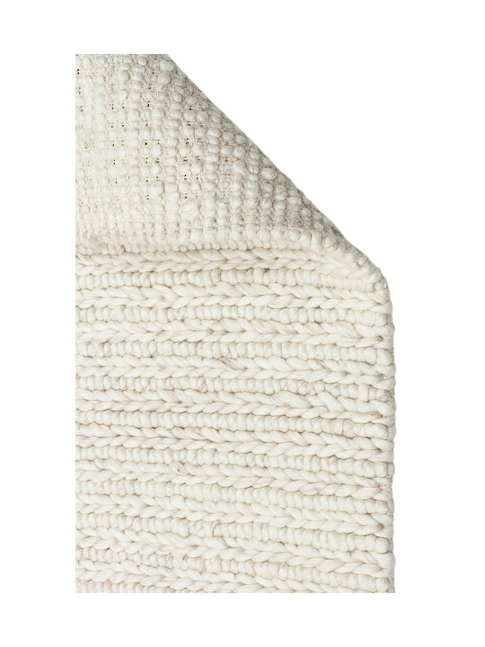 SteweHome Handmade Rectangular Beige Rug 130x190cm