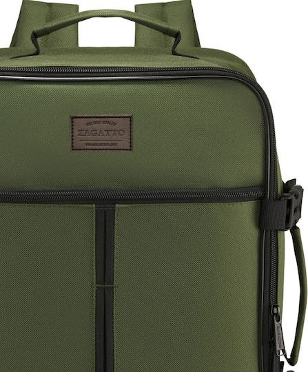 Zagatto Geantă Voiaj Înapoi 24lt Verde Din Țesătură L30xL20xÎ40cm