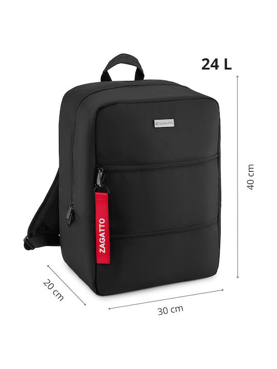 Zagatto Backpack Αδιάβροχο 24lt Μαύρο
