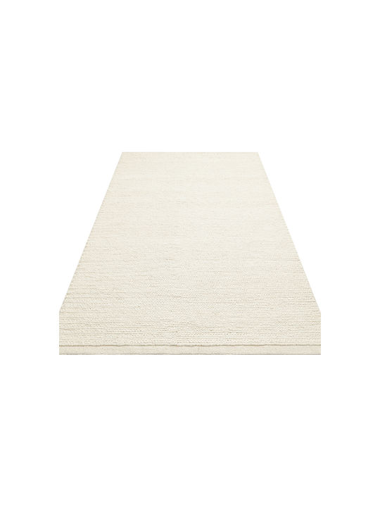 SteweHome Handmade White Runner Rug 80x300cm