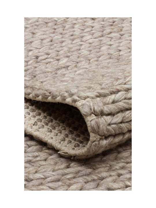 SteweHome Handmade Brown Runner Rug 80x300cm