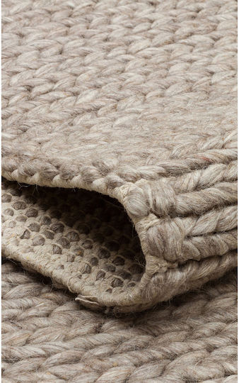 SteweHome Handmade Rug 80x300cm Brown SteweHome Handmade Rug 80x300cm Brown