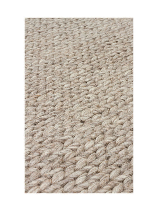 SteweHome Handmade Brown Runner Rug 80x300cm