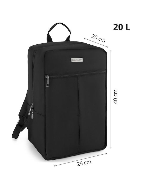 Zagatto Backpack Αδιάβροχο 24lt Μαύρο