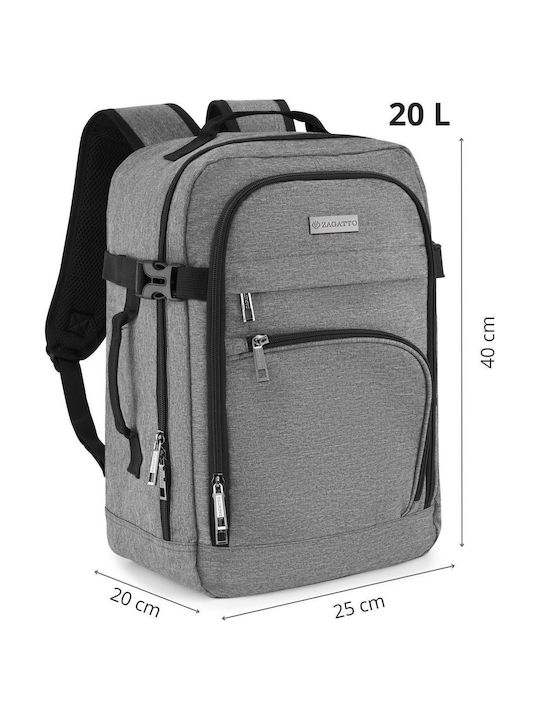 Zagatto Backpack Αδιάβροχο 20lt Γκρι