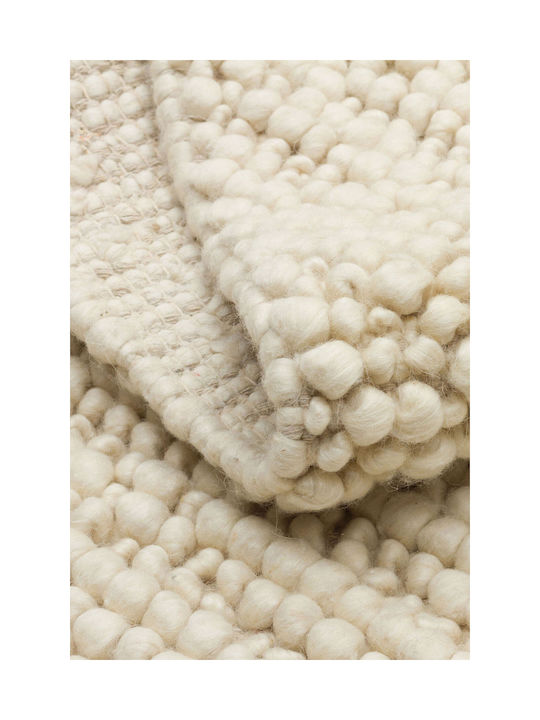 SteweHome Handmade Rectangular Beige Rug 130x190cm