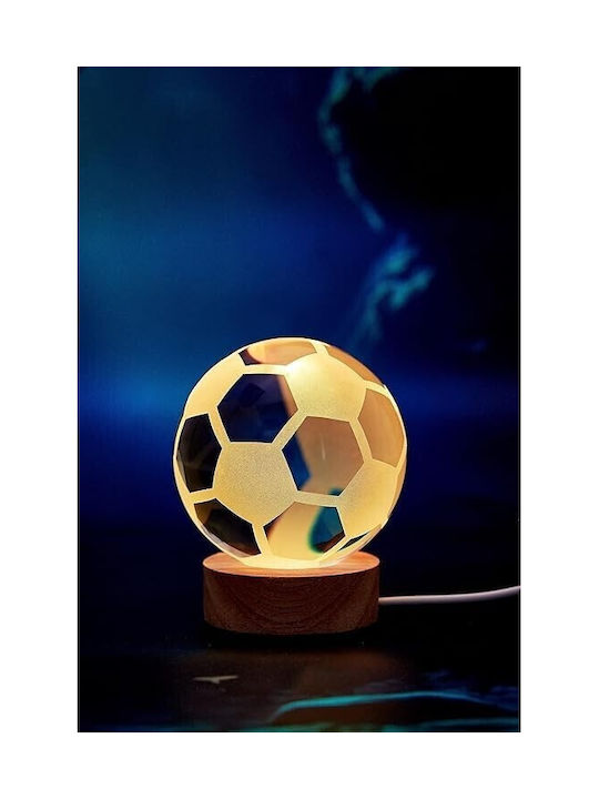 Decorative Table Lamp RGB Crystal Ball 8x6cm