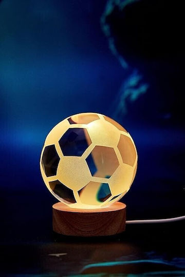 Decorative Table Lamp RGB Crystal Ball 8x6cm