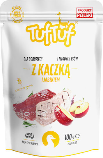 TufTuf Wet Dog Food Pouches With Duck 10x100gr