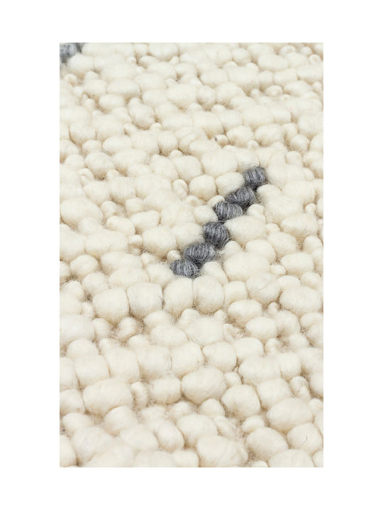 SteweHome Handmade Gray Runner Rug 80x150cm