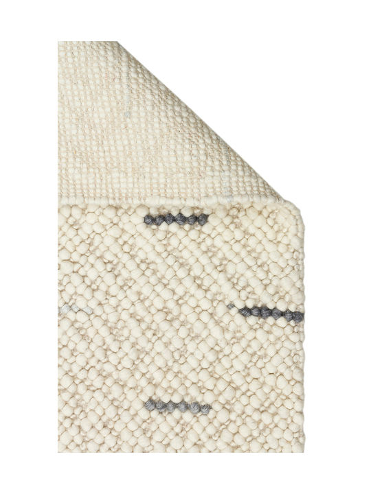 SteweHome Handmade Gray Runner Rug 80x150cm
