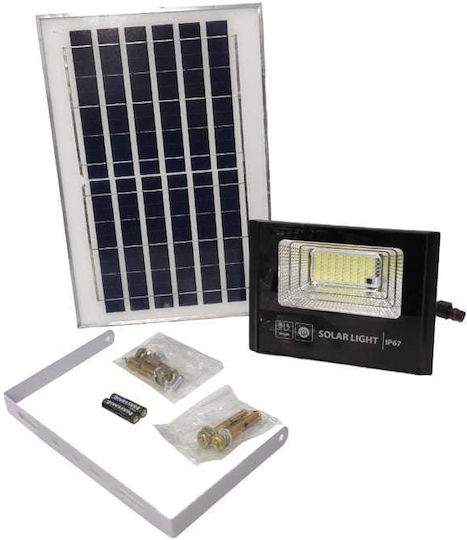 Jortan Στεγανός Ηλιακός Προβολέας LED 60W Ψυχρό Λευκό 6500K με Τηλεχειριστήριο IP67