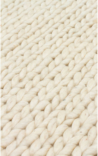 SteweHome Handmade Beige Runner Rug 80x150cm