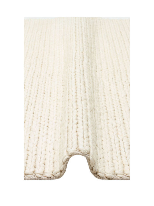 SteweHome Handmade Beige Runner Rug 80x150cm