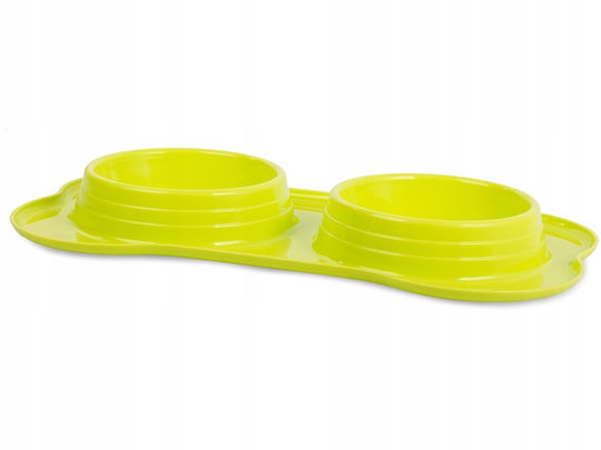 Bol Plastic Pentru Mâncare Pentru Câine Și Pisică 2 x 400ml