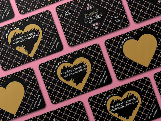 110 Scratch Cards Tenderness Gift Vouchers Coupons Vouchers Game Couples