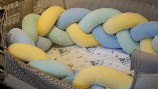 Grandes Suenos The Pastels Crib Bumper Braided Inside The Pastels 200cm
