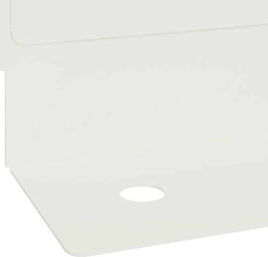 vidaXL Metal Garden Hedge in White Colour 20 Pieces