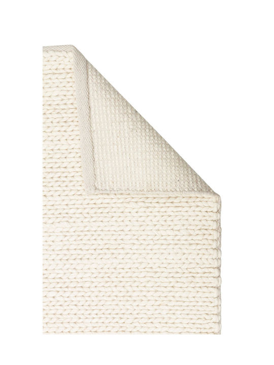 SteweHome Handmade Rectangular Beige Rug 130x190cm