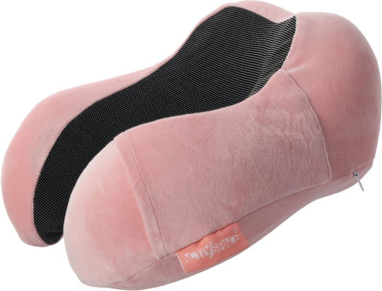 Activ Space Μαξιλαράκι Ταξιδίου Memory Foam Ροζ