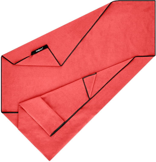 Activ Space Πετσέτα Microfiber Σώματος σε Θήκη Κόκκινη 180x90εκ.