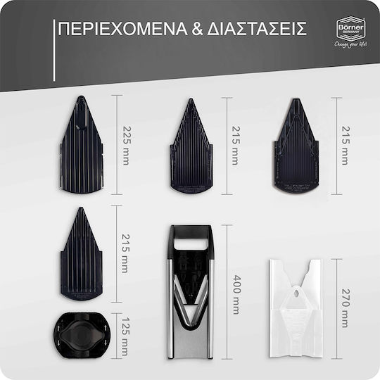 Borner V6 Exclusive Μαντολίνο από Ανοξείδωτο Ατσάλι