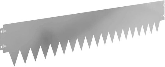 vidaXL Metallische Gartenhecke in Silber Farbe 20cm x 1.03m 10 Stücke