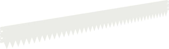 vidaXL Metal Garden Hedge in White Colour 10cm x 1.03m 30 Pieces