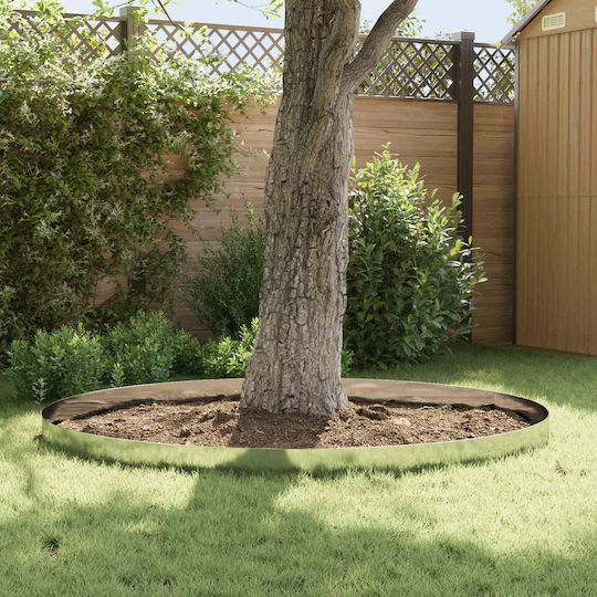 vidaXL Metallische Gartenhecke in Silber Farbe 1m x 12cm 20 Stück