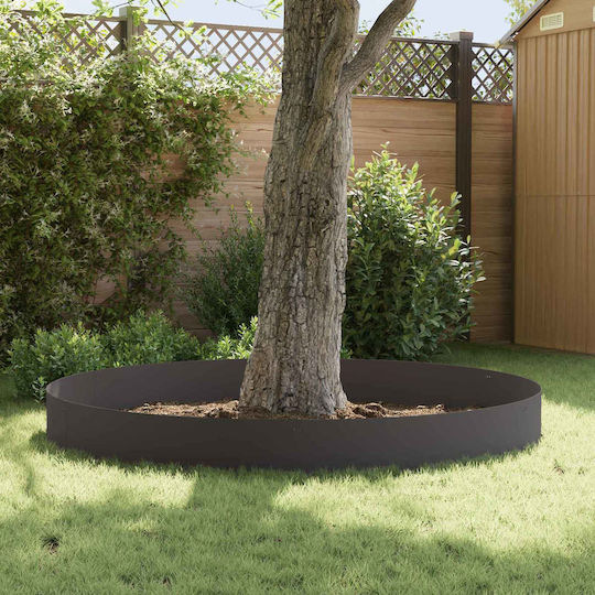 vidaXL Gardă Vie De Grădină Metalică Neagră 30cm x 1.03m 10 Bucăți