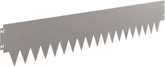 vidaXL Metallic Garden Hedge in Brown Colour 20cm x 1.03m 10 Pieces