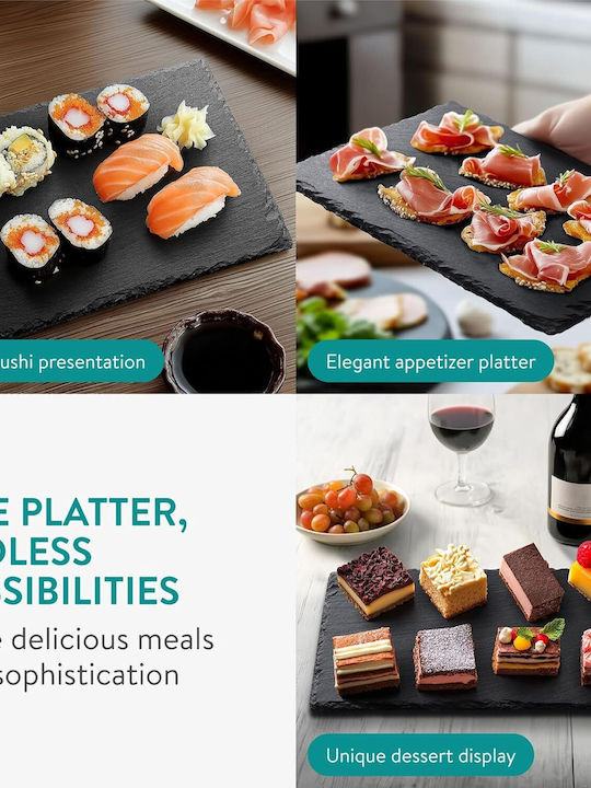 Navaris Platău de Servire pentru Sushi din Lemn 30x20cm 8 Bucăți