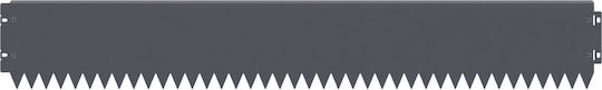 vidaXL Metallische Gartenhecke in Grau Farbe 15cm x 1.03m 10Stücke