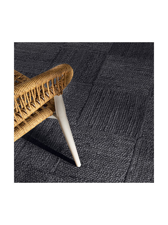 Guy Laroche Galleria Teppich Rechteckig aus Jute Anthracite