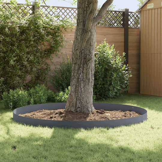 vidaXL Metallic Garden Hedge in Grey Colour 20cm x 1.03m 20 Pieces
