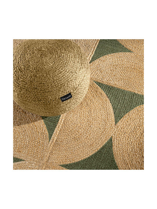 Guy Laroche Mirage Wohnzimmer Teppich Rechteckig aus Jute Olive 160x230cm