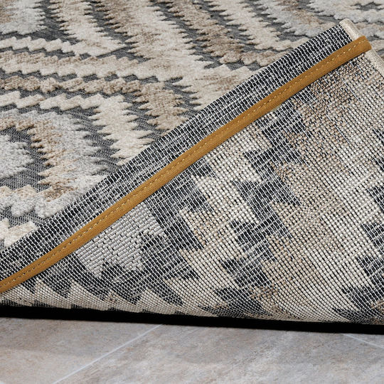 Tzikas Carpets Boheme 00008-957 Rug Outdoor Rectangular Wicker Brown/Grey