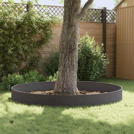 vidaXL Metallische Gartenhecke in Schwarz Farbe 1,03m x 30cm 10 Stück