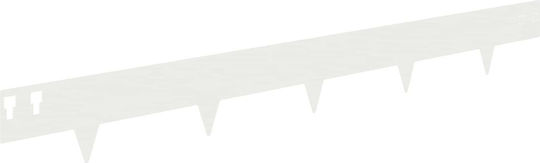 vidaXL Metallische Gartenhecke in Weißes Farbe 1m x 12cm 30 Stück