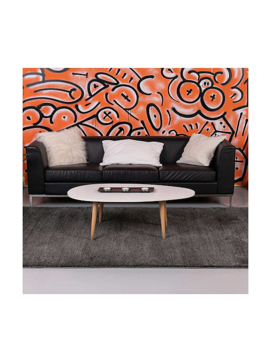 Tzikas Carpets Parma 19403 Χειροποίητο Χαλί Ορθογώνιο με Κρόσια Γκρι 133x190cm