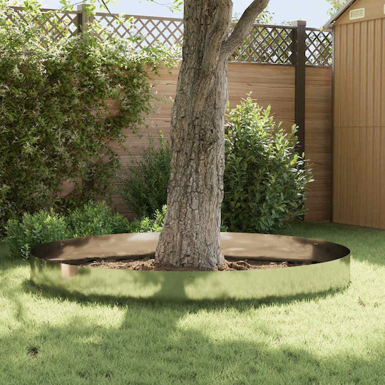 vidaXL Metallische Gartenhecke in Silber Farbe 30cm x 1.03m 10Stücke