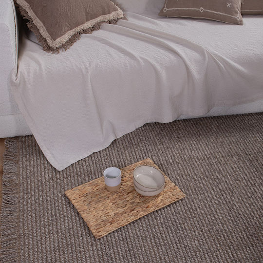 Nef-Nef Homeware Rebel Αντιολισθητικό Χαλί Ορθογώνιο Καλοκαιρινό από Γιούτα Beige 70x140cm