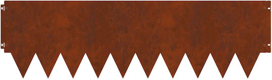 vidaXL Metallic Garden Hedge in Brown Colour 1.03m x 30cm 10 Pieces