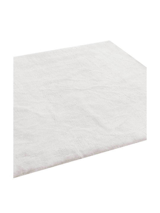 Madi Bound Χαλί Στρογγυλό Γούνινο White Φ160cm