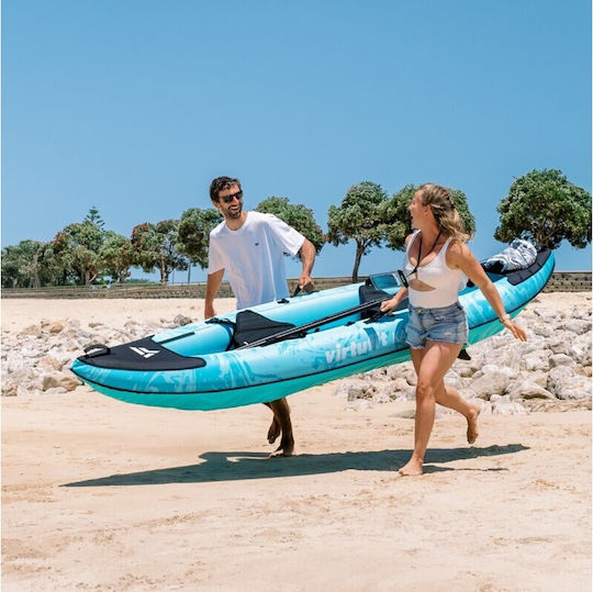 Virtufit VFW06139 Caiac Gonflabil de Mare pentru 2 Persoane Turcoaz