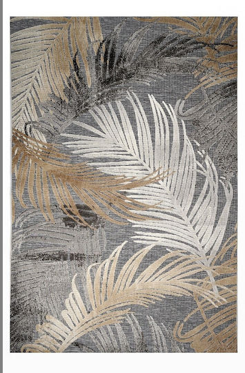 Tzikas Carpets 18531-095 Teppich Außenbereich Rechteckig Synthetisch,Polyester/Cotton/Leather Boheme
