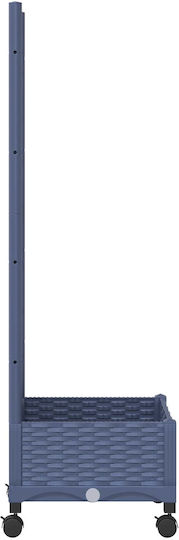 vidaXL Plastic Blue Grey Planter Box