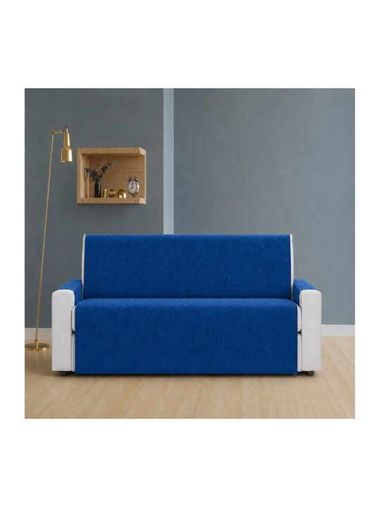 Pucioasa Elastische Abdeckung Für Zweisitziges Sofa Navy Blau