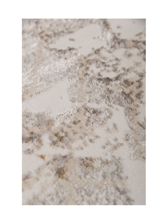 Viokarpet Kunst 9318a Weiß-Gold 133x190