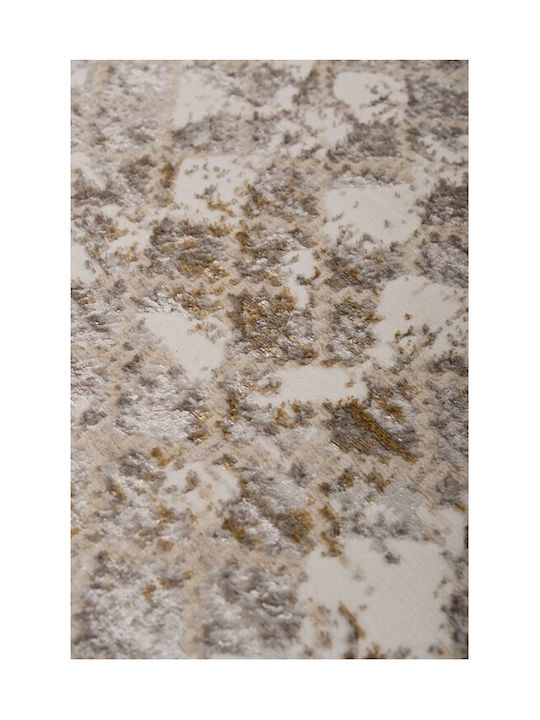 Viokarpet Kunst 9318a Weiß-Gold 133x190